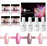 Dipping powder starter kit - 4 kleuren - roze - dip poeder - acryl nagels - Dip poeder Starter Kit - Starterset - dip nagels - nagel poeder - acryl poeder - MTSSII - Dip Powder-