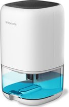 LifeGoods Luchtontvochtiger - Ontvochtigd 450ML Per Dag - 2-in-1 Luchtreiniger Dehumidifier - Slaapkamer / Badkamer / Huis - Coloured LED - Wit