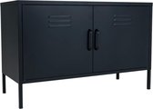 MaximaVida metalen TV lockerkast Finn 100 x 40 x 64 cm zwart - 1 schap