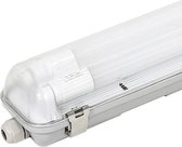 TL led verlichting met Armatuur 120cm | Plafondlamp | Werklamp | 30W | 3600 Lumen | 4000k | IP65 | incl. 2x LED TL