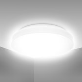 B.K.Licht - LED Badkamerverlichting - plafondlamp met 1 lichtpunt - witte badkamerlamp - IP44 - Ø29cm - 4.000K - 1.200Lm - 12W LED