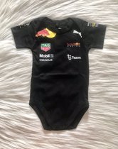 New Limited Edition F1 RedBull Racing romper Verstappen 1 season 2022/2023 jersey 100% cotton | Size M | Maat 74/80 | Black Edition