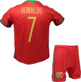 Cristiano Ronaldo CR7 Portugal Tenue - Voetbal Shirt + broekje set - EK/WK voetbaltenue - Maat S