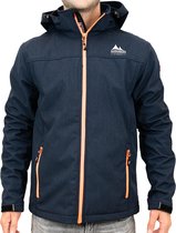 Nordberg Mats - Softshell Outdoor Zomerjas Heren - Navy/Donkerblauw Melange - Maat M