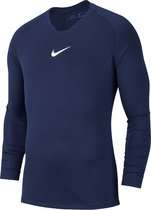 Nike Park Dry First Layer Longsleeve  Thermoshirt - Maat M  - Mannen - navy/wit