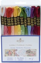 Florals Mouliné spijtzijde set - DMC (24 x 4 mtr)