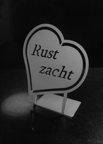 Hart grafdecoratie, rouwdecoratie, grafornament, aandenken, gedenkplaat