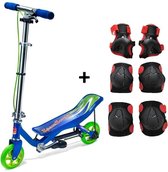 Space Scooter Junior Blauw + Gratis beschermset - Step