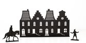 Zoedt houten decoratieset - grachtenpandjes Sint en piet