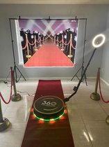 360 PhotoBooth Video (100cm) Automatische Machine Photobooth Evenement Party Bruiloft Entertainment Slow Motion Draagbare Roterende Spin Selfie.