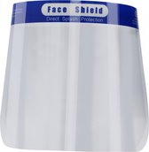 Gezichtscherm - Faceshield - Face mask - Transparant / Blauw - 1 Stuks