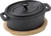 Cheqo® Tapas Cocottes - Braadpan - Ovenschotel - Gietijzer - Ø10cm