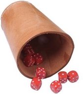Longfield Games Pokerbeker Leder 10 cm