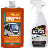 Caravan Shampoo & Wax + Zwarte Strepen Reiniger Voordeel SET | Starbrite