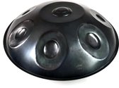 LIDAH® Handpan - D-mineur (8) Nitrated Steel HangDrum - 53cm - Inclusief Draagtas en Handpan Olie