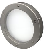 Patrijspoort Ø350mm - RVS look - 4mm Mat VSG glas - Deurdikte 40mm - Incl. bevestigingsmaterialen