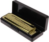 HMerch™ Luxe Mondharmonica - C-majeur Harmonica - Goud - Voor kinderen & volwassenen - 10 gaten - Inclusief doosje