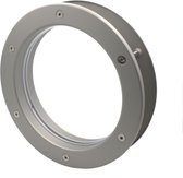 Patrijspoort Ø300mm - RVS look - 4mm Helder VSG glas - Deurdikte 40mm - Incl. bevestigingsmaterialen