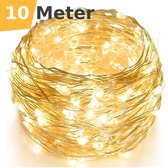 Lichtsnoer Binnen en Buiten - Fairy Lights 10 meter - LED Lampjes Slinger - Soothe Lichtsnoer Binnen - Op Batterijen - Warm White