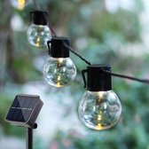 Happy Goods - Lichtsnoer - Solar tuinverlichting - 20 Led zonne-energie - crystal lampjes - Buiten - solar - sfeerverlichting - tuinieren cadeau - Buitenverlichting - buitenlamp - zomer - kerstversiering - energiebesparing - Sinterklaas - Duurzaam