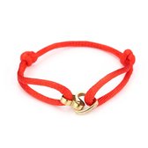 Michelle Bijoux Armband 2 Hartjes One Size Goud/Red  JE12366