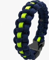 paracord- armband- politie - blauw - wijkagent - agent- 18 cm polsmaat