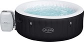 Bestway Lay-Z-spa Miami Jacuzzi Opblaasbaar (2021) - Bubbelbad voor 4 personen - Incl Pomp en Afdekzeil -  Ø 180x66 cm - Zwart