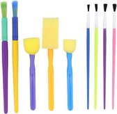 Kinderkwastenset 9-delig | Kinderkwasten | Kwasten voor Kinderen | Kids Paintbrushes