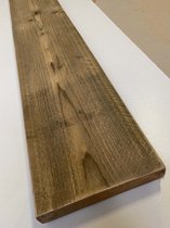 Steigerhouten plank - Gebruikt hout - 100x19,5x3 cm - Geschuurd - kant en klaar - donker hout