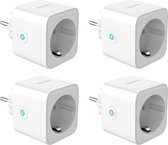 Iqonic Slimme Stekker - Set van 4 - 16A - Smart Plug - Google Home & Amazon Alexa Compatible - Smart Home