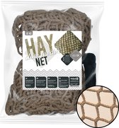 Excellent Hay Slowfeeder net - Voor minder hooiverlies en ook een schonere stal - Slowfeeder voor paarden - Inclusief 7 meter ophangtouw - Geschikt voor 10 kg hooi - 100 x 90 cm