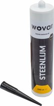 Wovar Steenlijm Zwart | Koker 290 ml