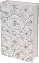 Kluis in boek Fleurs/bloemen boek verstopplek - metaal - 24 cm