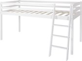 REKE Eveline Halfhoogslaper - wit - 200x90cm incl lattenbodem