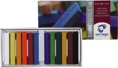 Carré pastel set 12 kleuren semi-soft carrepastels pastelkrijt