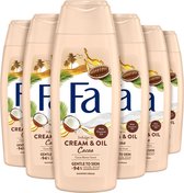 Fa Cream&Oil Cacaobutter & Coco Oil  Douchegel  6 x 250ml - Voordeelverpakking