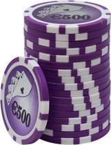 ABS Cashgame Chip €500 Paars (25 stuks)