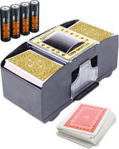 MUSS® Kaartenschudmachine - Set - Inclusief Spel Kaarten En 4 Batterijen - Kaartenschudder - Schudmachine - Kaarten - Poker