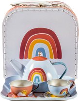 Little Dutch Theeservies in koffer Rainbow - Multicolour