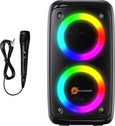 N-GEAR LGP 23M - Draadloze Bluetooth Party Speaker - Karaoke Set