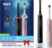 Oral-B Pro 3 - 3900 - Zwarte en Roze - Elektrische Tandenborstel