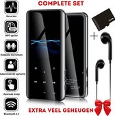 Lisiv® MP3 Speler Met Bluetooth - Ondersteuning tot 128GB - Mp4 Speler - Ondersteuning tot 128 GB - inclusief oortjes & 32GB Kaart - 5.0 Bluetooth verbinding - Met FM Radio en Spraakrecorder - NL Handleiding