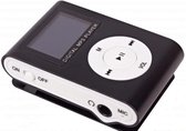 Mini clip MP3 speler met display - Zwart