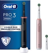Oral-B PRO 3 3900 - Elektrische  Tandenborstel - Duo Zwart + Roze