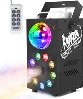 [Tijdelijke kortingsactie!] Rookmachine 3 in 1 Deluxe - Ingebouwde discolamp + LED + Stroboscoop! - Draadloos