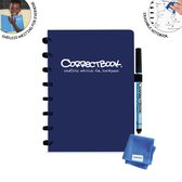 Whiteboard notitieblok / schrift - Correctbook - A5 - Gelijnd - Blauw