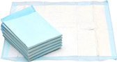 Incontinentie bed onderleggers - Wegwerp onderleggers - 60x90 cm - 25 stuks - Matrasbeschermers - kleur Blauw