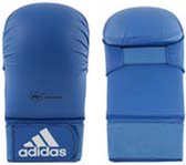 adidas WKF Karatehandschoen Zonder Duim Blauw Medium