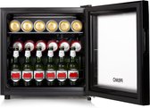 PRIMO PR127BC Minibar - Kleine Koelkast - Glazen Deur - 43L - F - Zwart