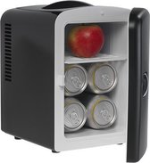 Denver Mini koelkast - Kleine koelkast 4L (6 blikjes) - 12V Auto Aansluiting - 240V - Koelen & Verwarmen - MFR400 - Zwart